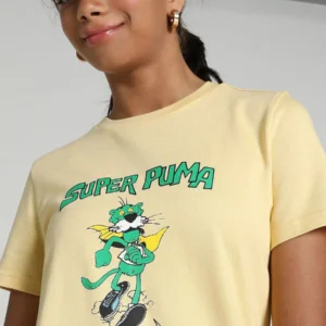 Puma Girls Essentials Logo Graphic Cotton Dress