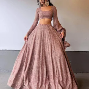 Bridal Zari Embroidered Bridal Lehenga Choli