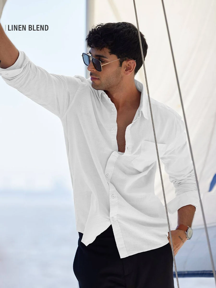 mens-casual-cotton-poplin-shirt - Image 3